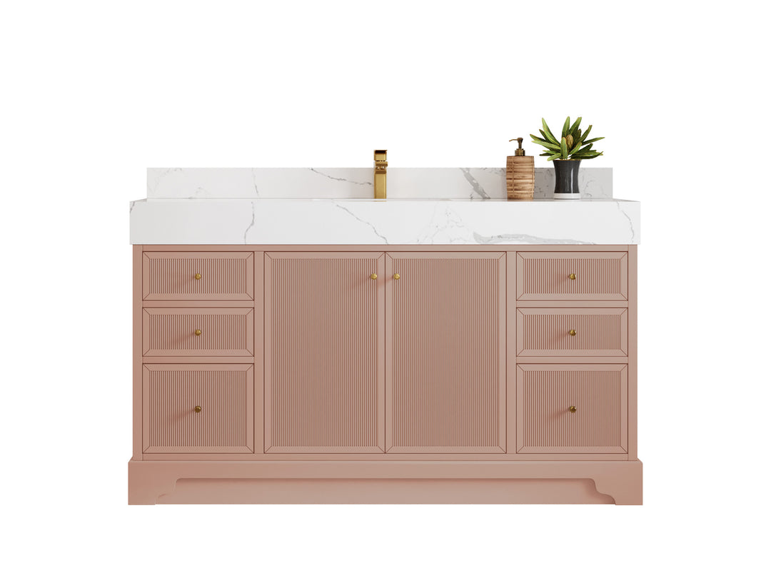 Manhattan 60 in. W x 22 in. D Single Sink Bathroom Vanity