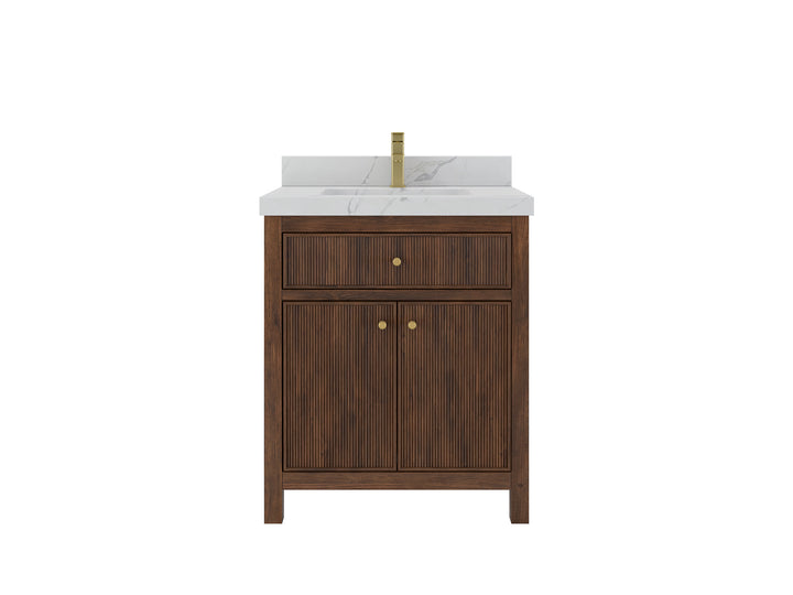 Sonoma Teak Wood 30 in. W x 22 in. D Single Sink Bathroom Vanity - photo 1