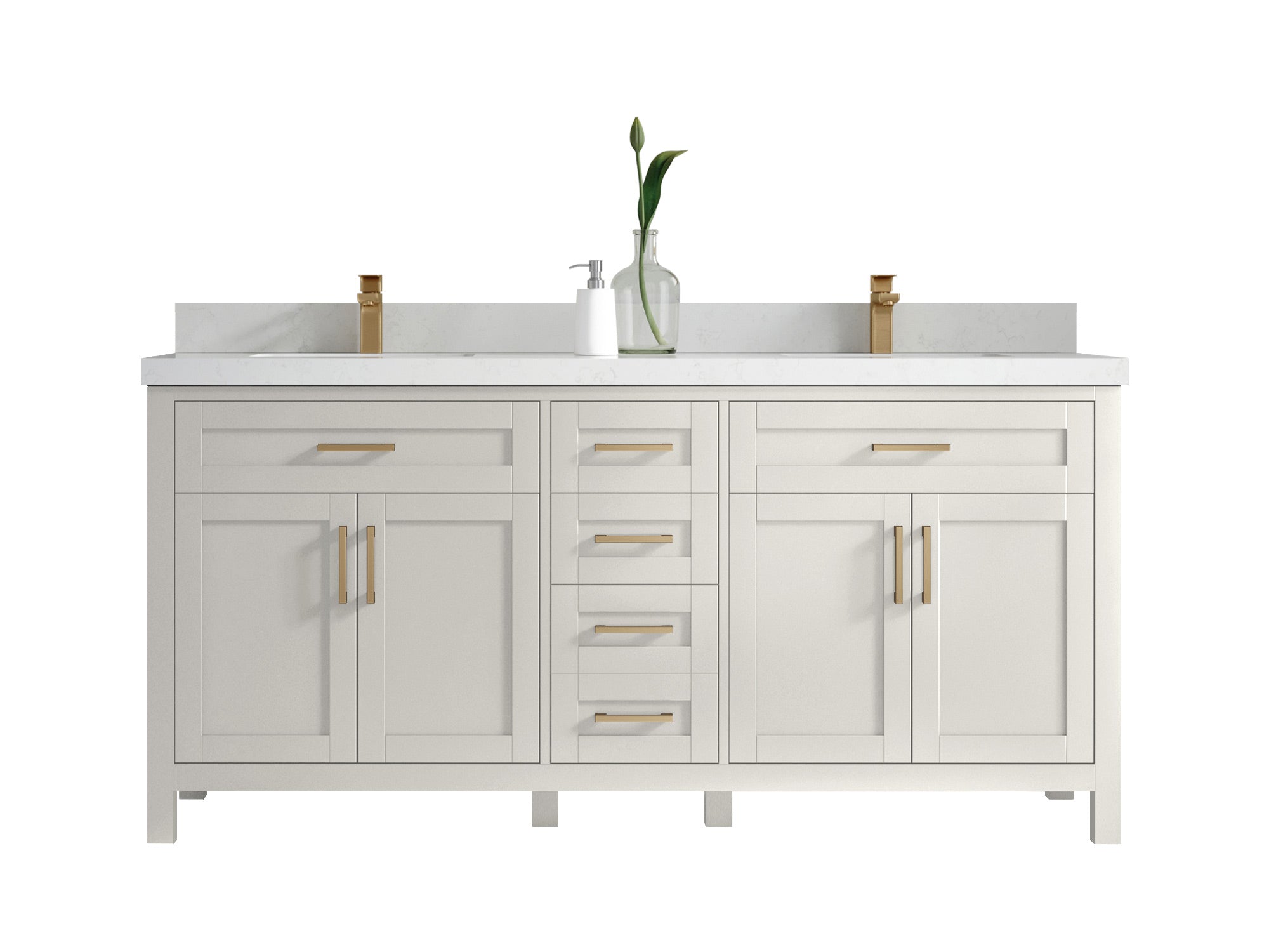 Cambridge 72 in. W x 22 in. D Double Sink Bathroom Vanity - Willow Bath and Vanity