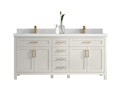 Cambridge 72 in. W x 22 in. D Double Sink Bathroom Vanity - Willow Bath and Vanity