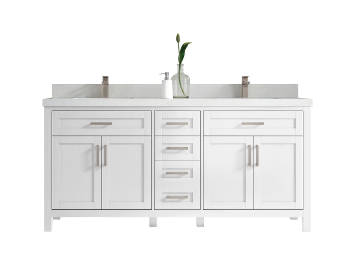 Cambridge 72 in. W x 22 in. D Double Sink Bathroom Vanity - photo 1
