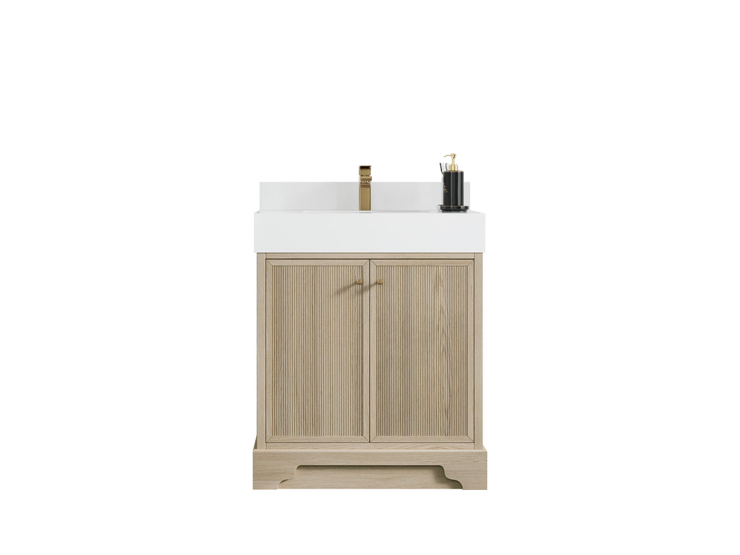 White Oak Bathroom Cabinet - photo 21