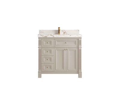 Paris 36 in. W x 22 in. D Center Sink Bathroom Vanity