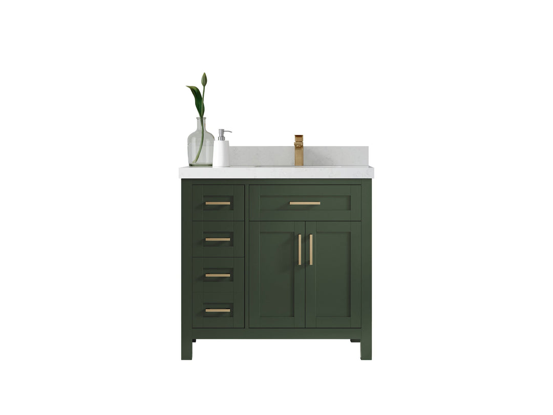 Cambridge 36 in. W x 22 in. D Right Offset Sink Bathroom Vanity