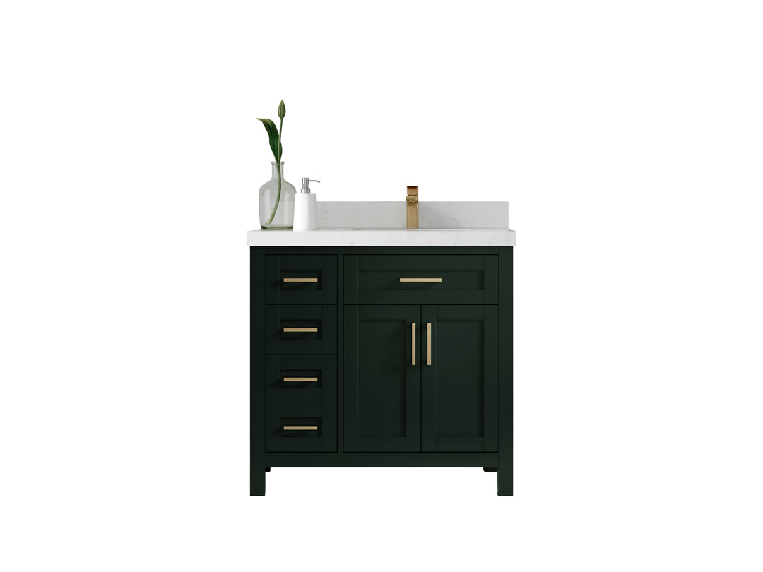 Cambridge 36 in. W x 22 in. D Right Offset Sink Bathroom Vanity