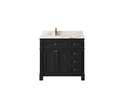 Paris 36 in. W x 22 in. D Left Offset Sink Bathroom Vanity