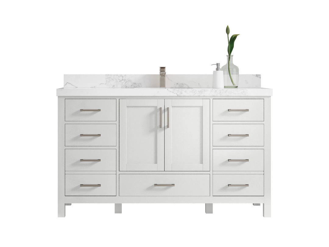 Malibu 60 in. W x 22 in. D Single Sink Bathroom Vanity
