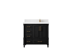 Aberdeen 36 in. W x 22 in. D Right Offset Sink Bathroom Vanity - photo 1