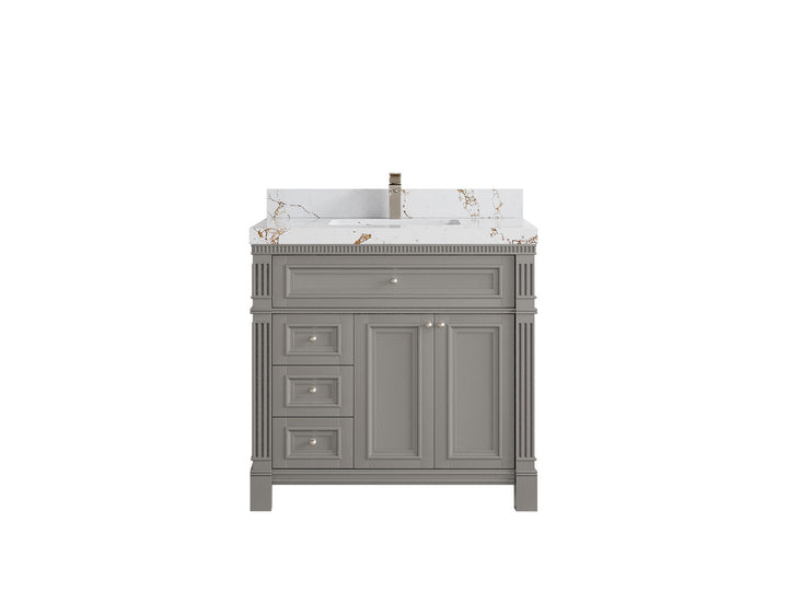 Paris 36 in. W x 22 in. D Center Sink Bathroom Vanity - photo 1
