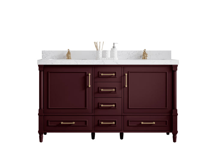 Aberdeen 60 in. W x 22 in. D Double Sink Bathroom Vanity - photo 1