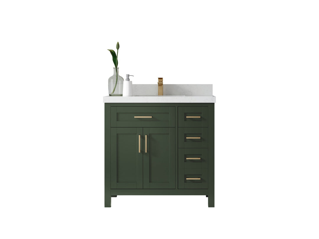 Cambridge 36 in. W x 22 in. D Single Center Sink Bathroom Vanity