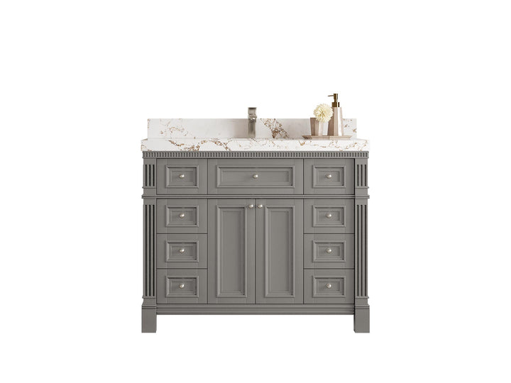 Paris 42 in. W x 22 in. D Single Sink Bathroom Vanity - photo 1