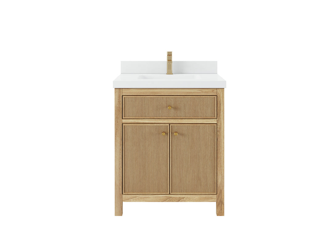 Sonoma Teak Wood 30 in. W x 22 in. D Single Sink Bathroom Vanity