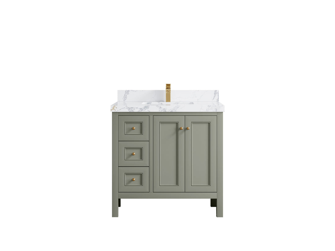 Nashville 36 in. W x 22 in. D Center Sink Bathroom Vanity