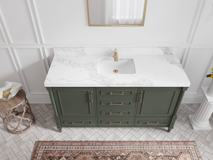 Aberdeen 60 in. W x 22 in. D Single Sink Bathroom Vanity - photo 2