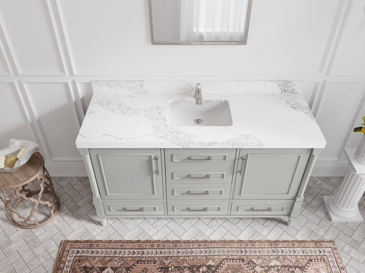 Aberdeen 60 in. W x 22 in. D Single Sink Bathroom Vanity - photo 2