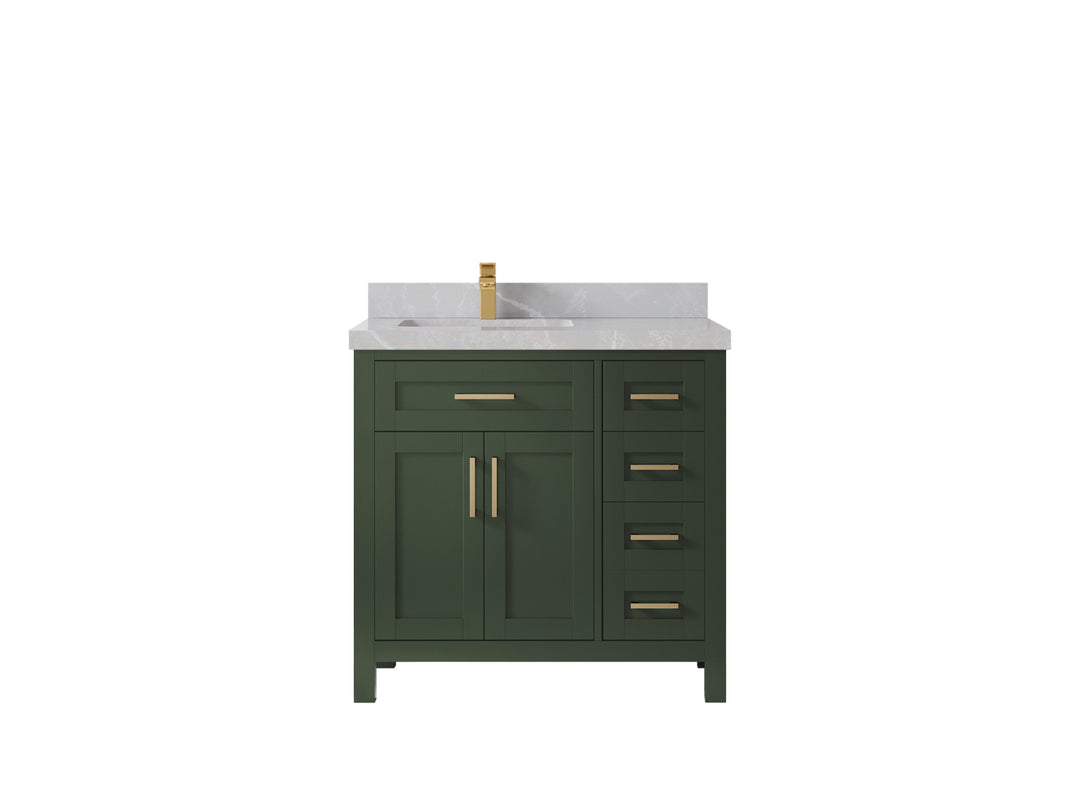 Cambridge 36 in. W x 22 in. D Left Offset Sink Bathroom Vanity