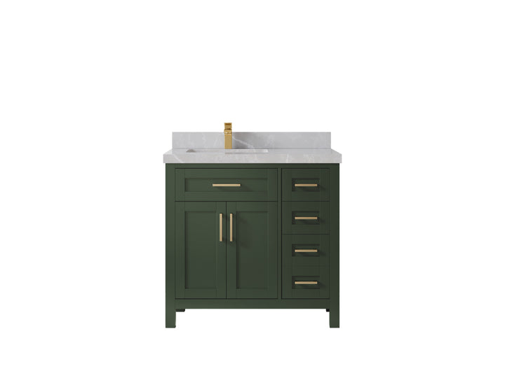 Cambridge 36 in. W x 22 in. D Left Offset Sink Bathroom Vanity - photo 48