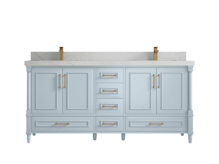 Aberdeen 72 in. W x 22 in. D Double Sink Bathroom Vanity - photo 1