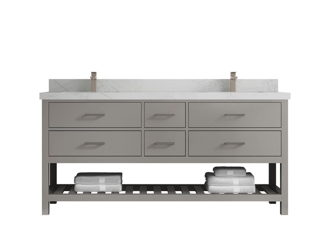Parker 72 in. W x 22 in. D Double Sink Bathroom Vanity