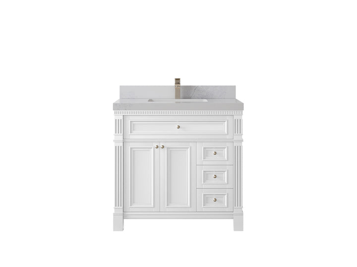 Paris 36 in. W x 22 in. D Center Sink Bathroom Vanity - photo 1