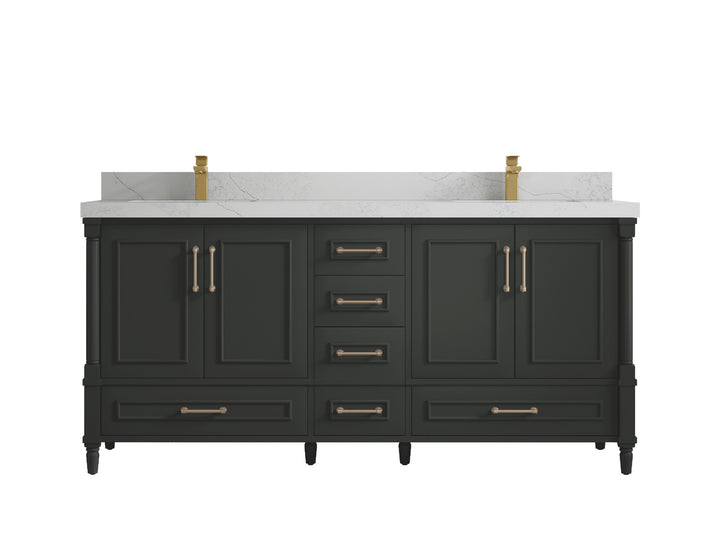 Aberdeen 72 in. W x 22 in. D Double Sink Bathroom Vanity - photo 1