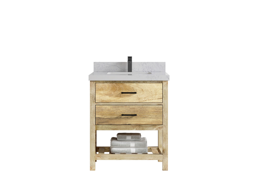 Parker Mango Wood 30 in. W x 22 in. D Single Sink Bathroom Vanity