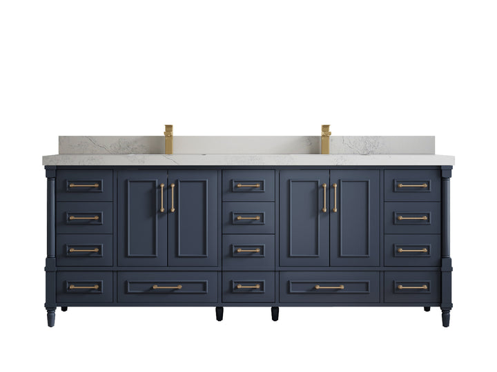 Aberdeen 84 in. W x 22 in. D Double Sink Bathroom Vanity - photo 1