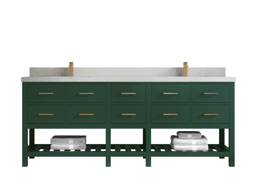 Parker 84 in. W x 22 in. D Double Sink Bathroom Vanity
