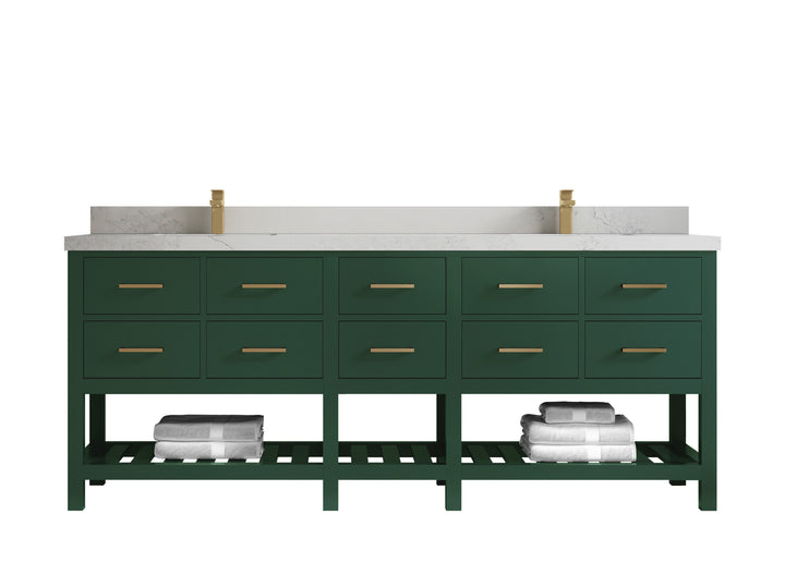 Parker 84 in. W x 22 in. D Double Sink Bathroom Vanity - photo 1