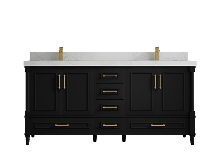 Aberdeen 72 in. W x 22 in. D Double Sink Bathroom Vanity - photo 1