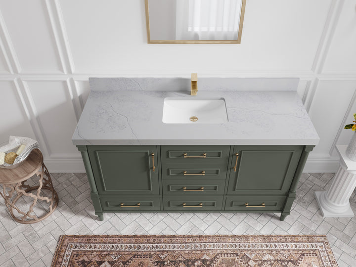 Aberdeen 60 in. W x 22 in. D Single Sink Bathroom Vanity - photo 32