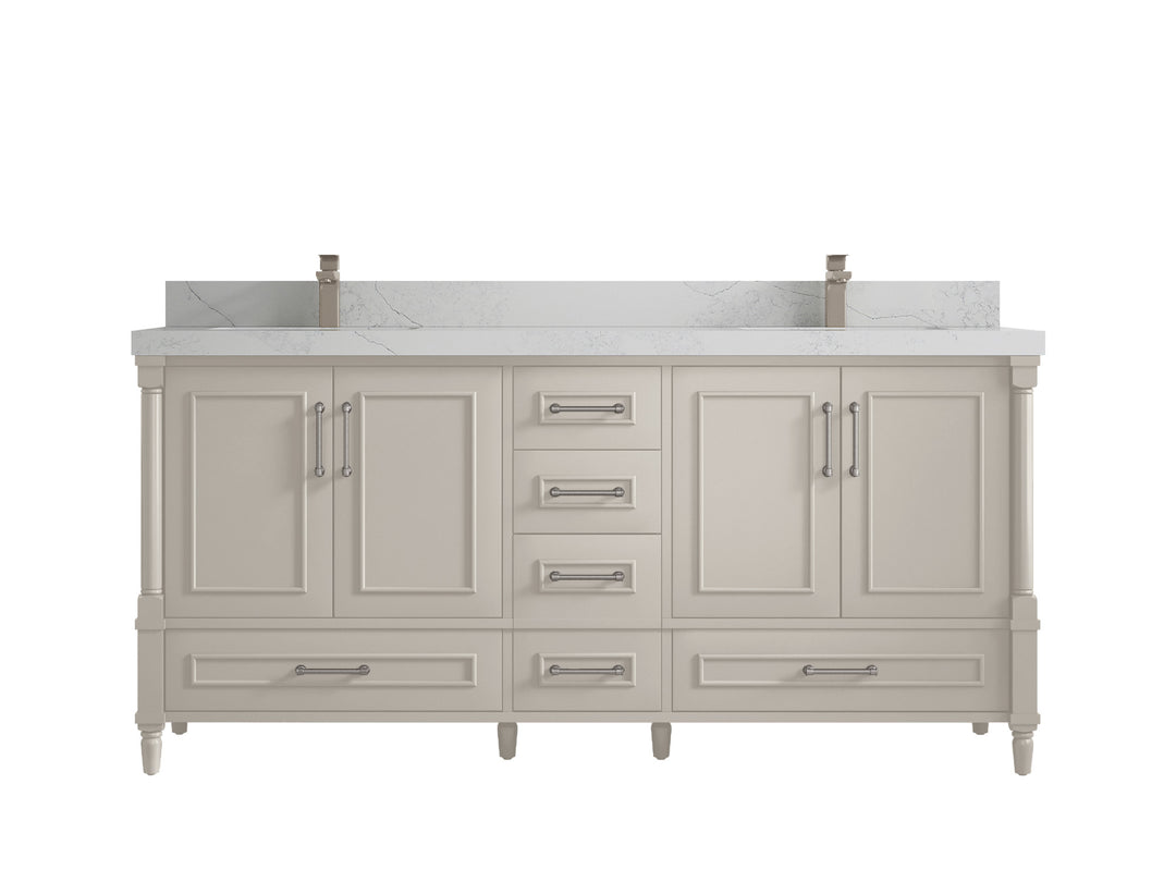 Aberdeen 72 in. W x 22 in. D Double Sink Bathroom Vanity