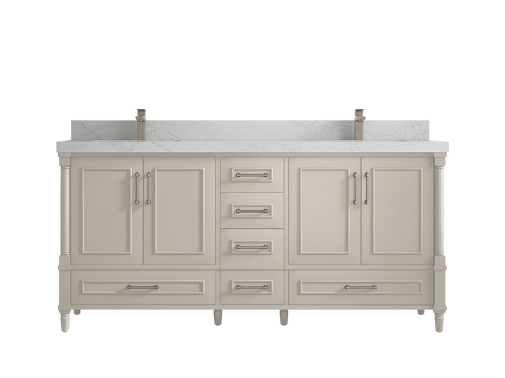 Aberdeen 72 in. W x 22 in. D Double Sink Bathroom Vanity - photo 1
