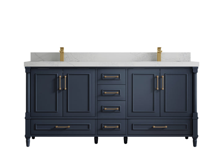 Aberdeen 72 in. W x 22 in. D Double Sink Bathroom Vanity - photo 1