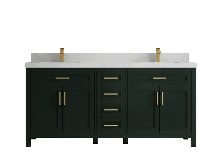 Cambridge 72 in. W x 22 in. D Double Sink Bathroom Vanity - photo 12