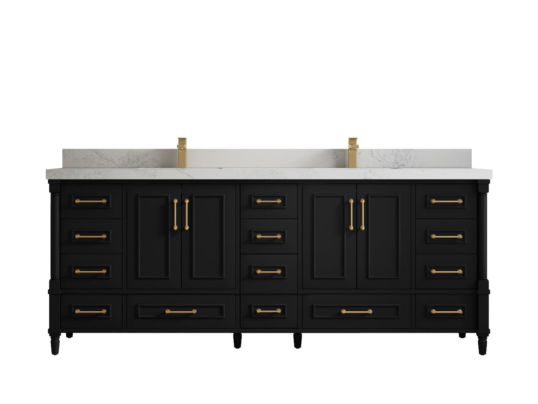 Aberdeen 84 in. W x 22 in. D Double Sink Bathroom Vanity
