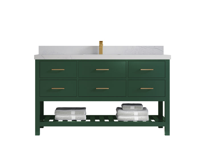 Parker 60 in. W x 22 in. D Single Sink Bathroom Vanity - photo 1