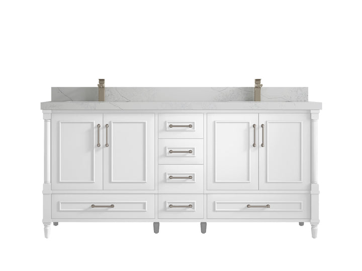 Aberdeen 72 in. W x 22 in. D Double Sink Bathroom Vanity - photo 1