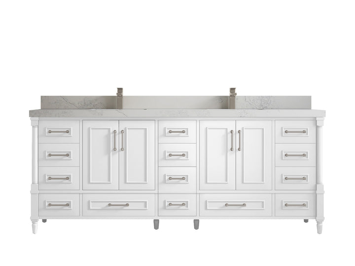 Aberdeen 84 in. W x 22 in. D Double Sink Bathroom Vanity - photo 1
