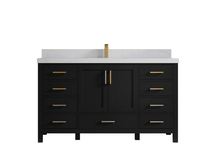 Malibu 60 in. W x 22 in. D Single Sink Bathroom Vanity - photo 1