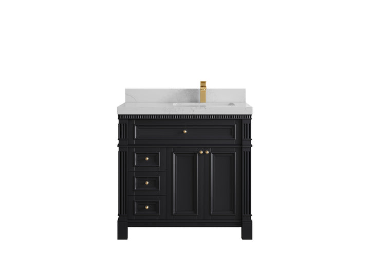 Paris 36 in. W x 22 in. D Right Offset Sink Bathroom Vanity - photo 1