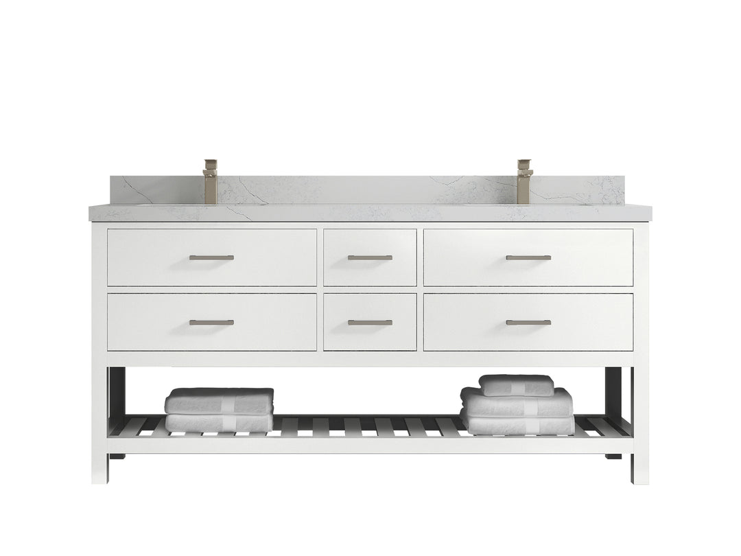 Parker 72 in. W x 22 in. D Double Sink Bathroom Vanity