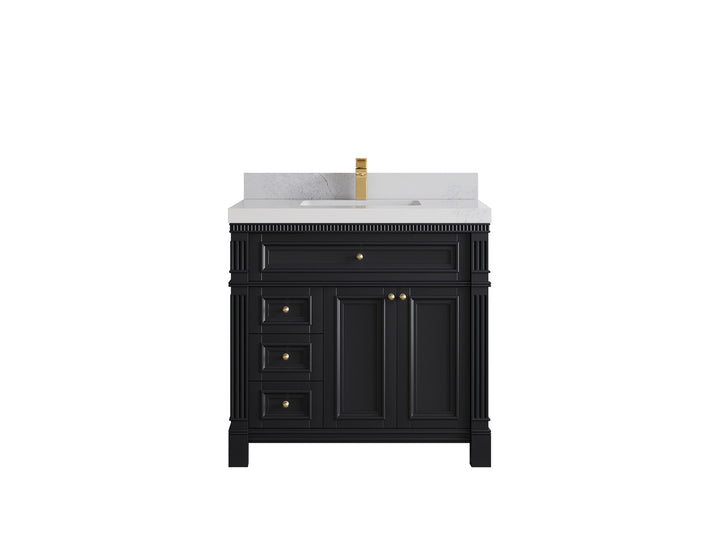 Paris 36 in. W x 22 in. D Center Sink Bathroom Vanity - photo 1