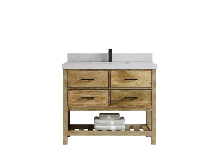 Parker Mango Wood 42 in. W x 22 in. D Single Sink Bathroom Vanity - photo 1