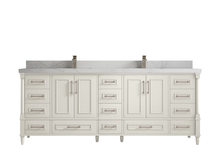 Aberdeen 84 in. W x 22 in. D Double Sink Bathroom Vanity - photo 1