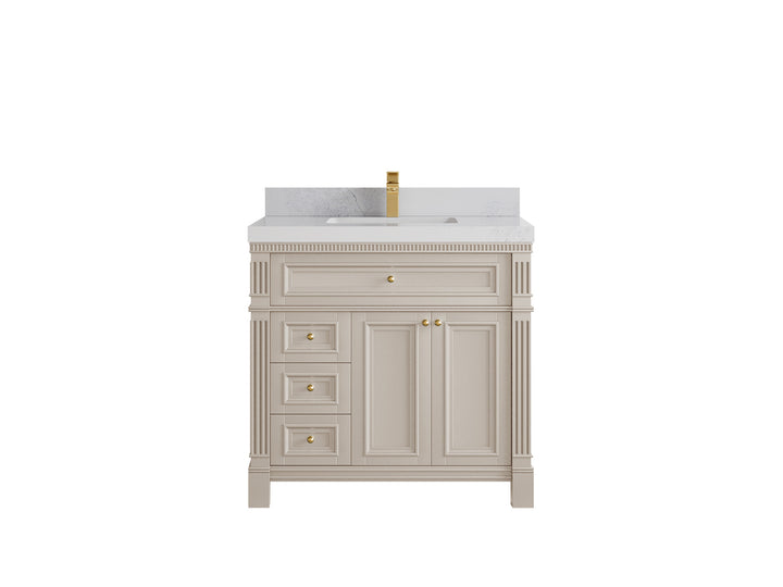 Paris 36 in. W x 22 in. D Center Sink Bathroom Vanity - photo 1