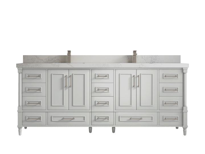 Aberdeen 84 in. W x 22 in. D Double Sink Bathroom Vanity - photo 1