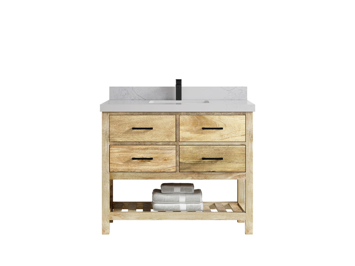 Parker Mango Wood 42 in. W x 22 in. D Single Sink Bathroom Vanity - photo 1