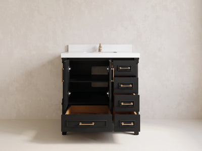 Aberdeen 36 in. W x 22 in. D Center Sink Bathroom Vanity